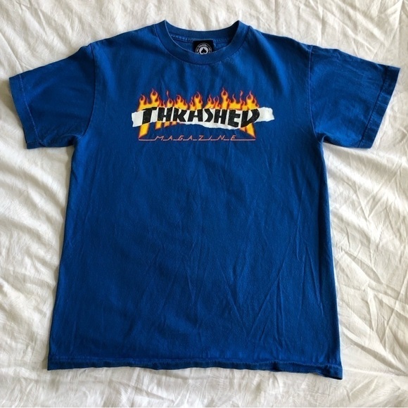 Thrasher Flame Graphic Tee Shirt - Picture 8 of 8